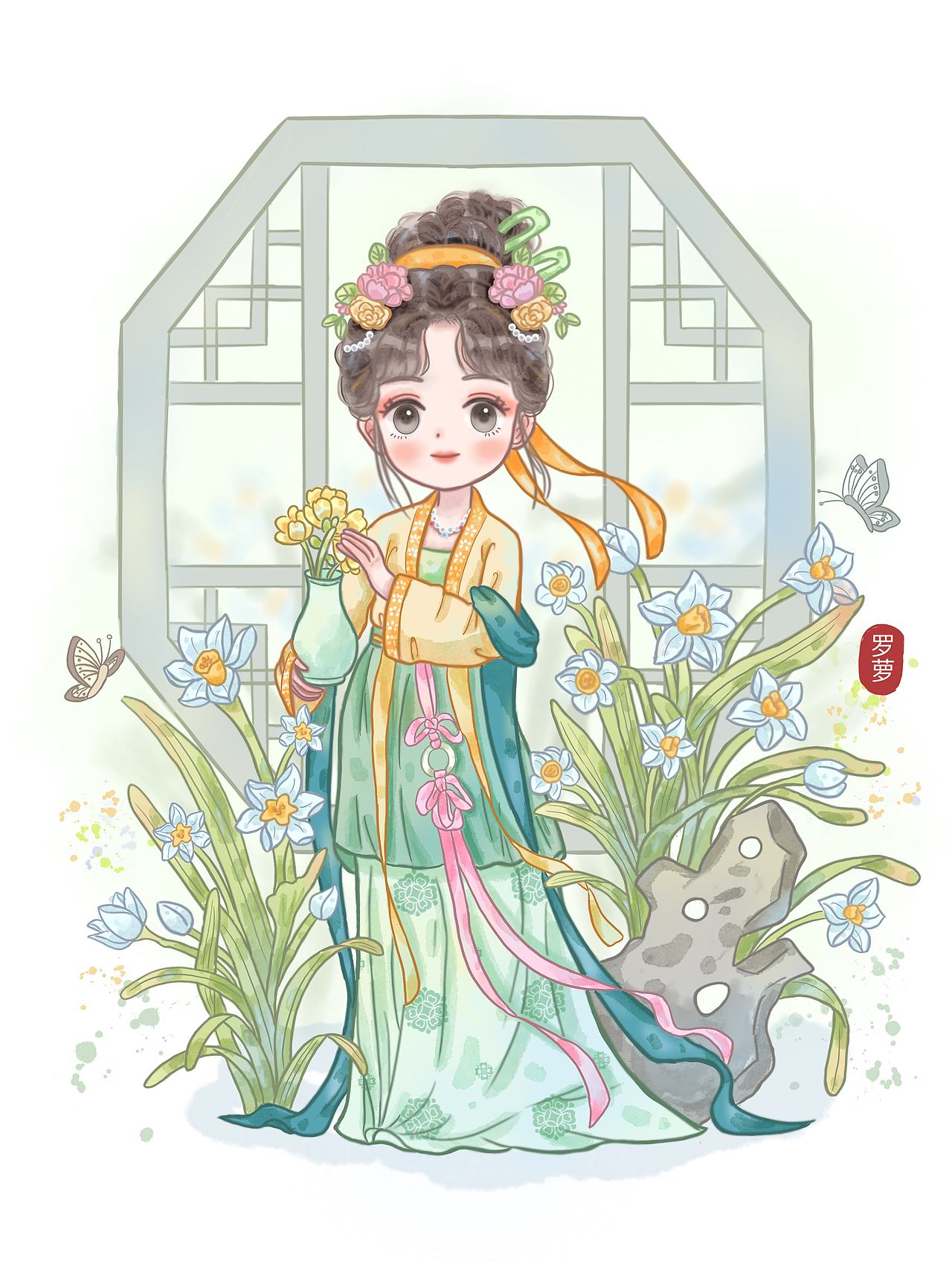十二星座之水瓶座（图ZNDA1ODMzMTg4） - 商业插画 - 站酷设计师罗阿萝原创素材 - 站酷ZCOOL