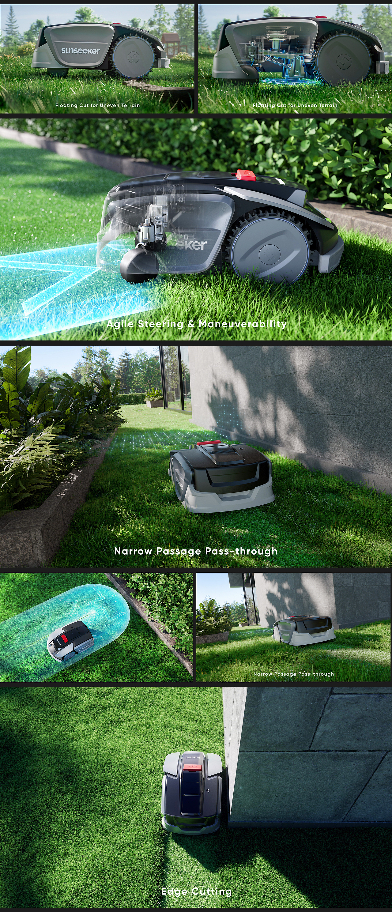 Sunseeker S3 智能割草机｜产品 CG 宣传片完整版（图ZNDA1ODM0MzM2） - 产品 - 站酷设计师Morning视觉原创素材 - 站酷ZCOOL