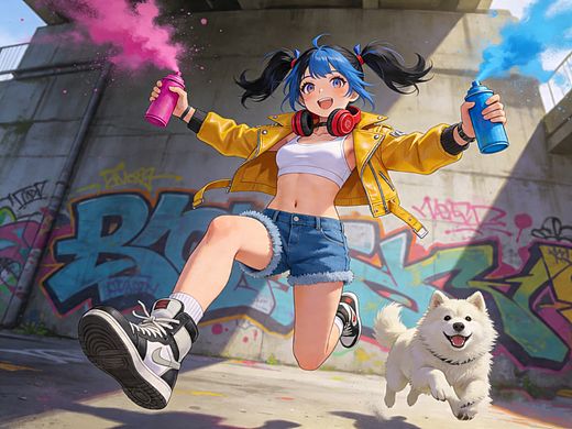 涂鸦少女