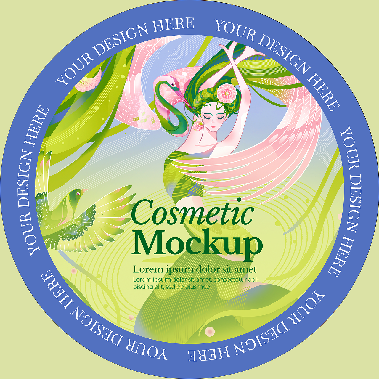 起舞的不只是身体，还有内心💚（图ZNDA1ODM5MzQw） - 商业插画 - 站酷设计师若心谷原创素材 - 站酷ZCOOL