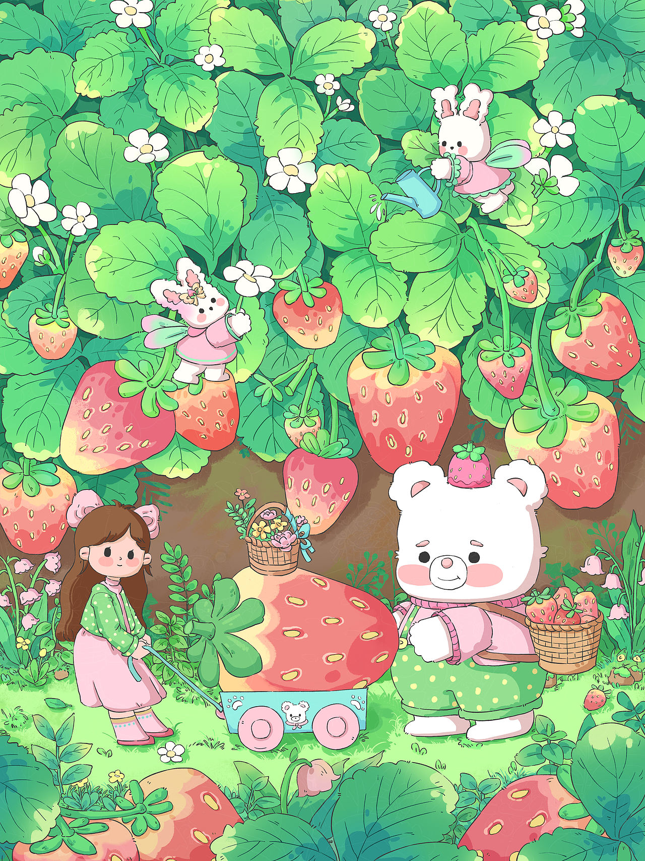 来一颗草莓先（图ZNDA1ODQyMjM2） - 商业插画 - 站酷设计师遥一遥r原创素材 - 站酷ZCOOL