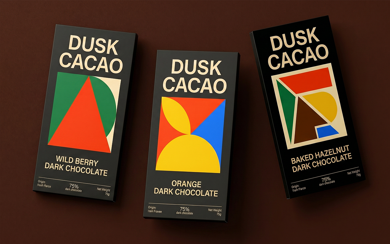 DUSK CACAO 黑巧巧克力品牌包装设计（图ZNDA1ODQzMzI0） - 品牌 - 站酷设计师北辰bei原创素材 - 站酷ZCOOL