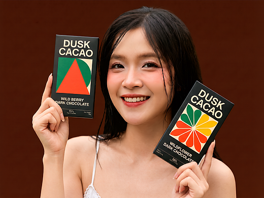 DUSK CACAO 黑巧巧克力品牌包装设计