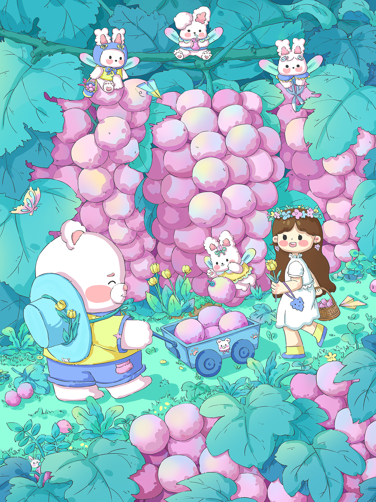 百果系列插画（图ZNDA1ODQ0MTI0） - 商业插画 - 站酷设计师猫梨a原创素材 - 站酷ZCOOL