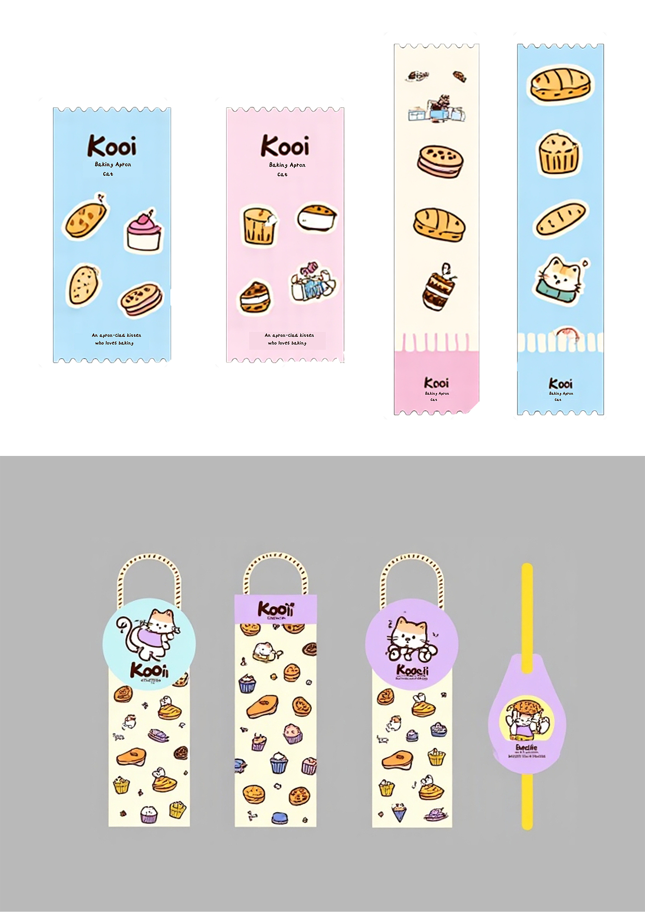 Kooi 围裙小猫烘培品牌IP提案（图ZNDA1ODUwNzE2） - IP形象 - 站酷设计师amy小丸砸原创素材 - 站酷ZCOOL
