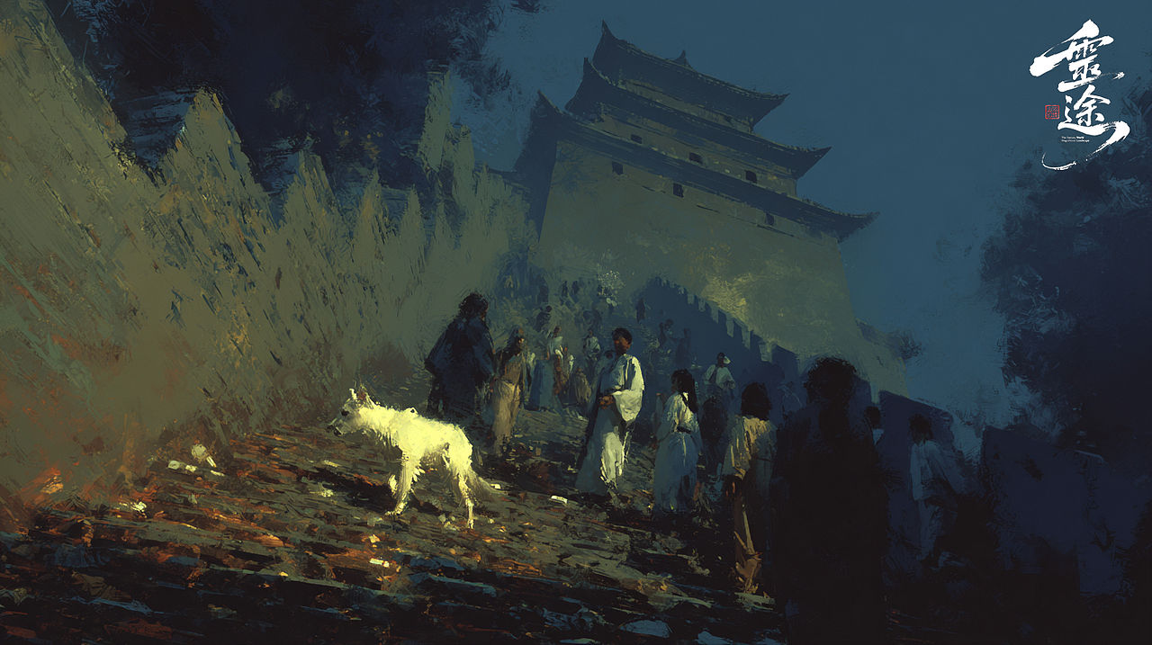《山河幻境：灵途》游戏场景概念设计（图ZNDA1ODU4NzI0） - AI作品 - 站酷设计师Alzzzzz原创素材 - 站酷ZCOOL