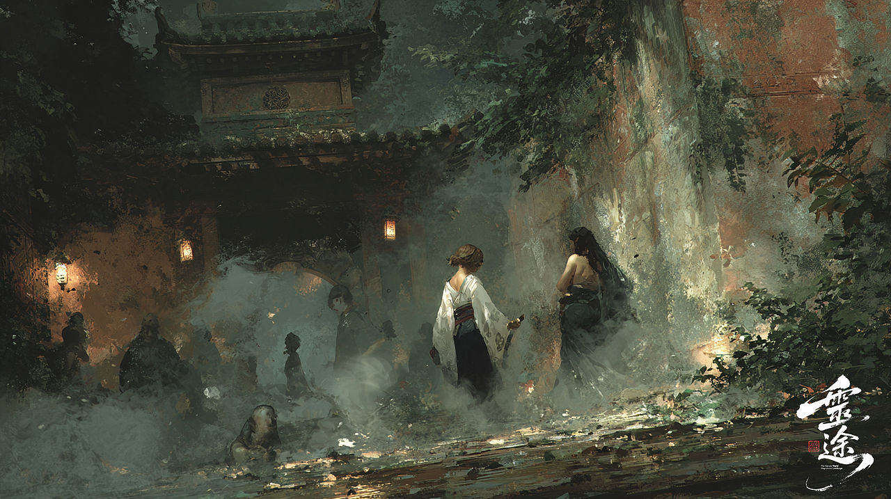 《山河幻境：灵途》游戏场景概念设计（图ZNDA1ODU4NzIw） - AI作品 - 站酷设计师Alzzzzz原创素材 - 站酷ZCOOL