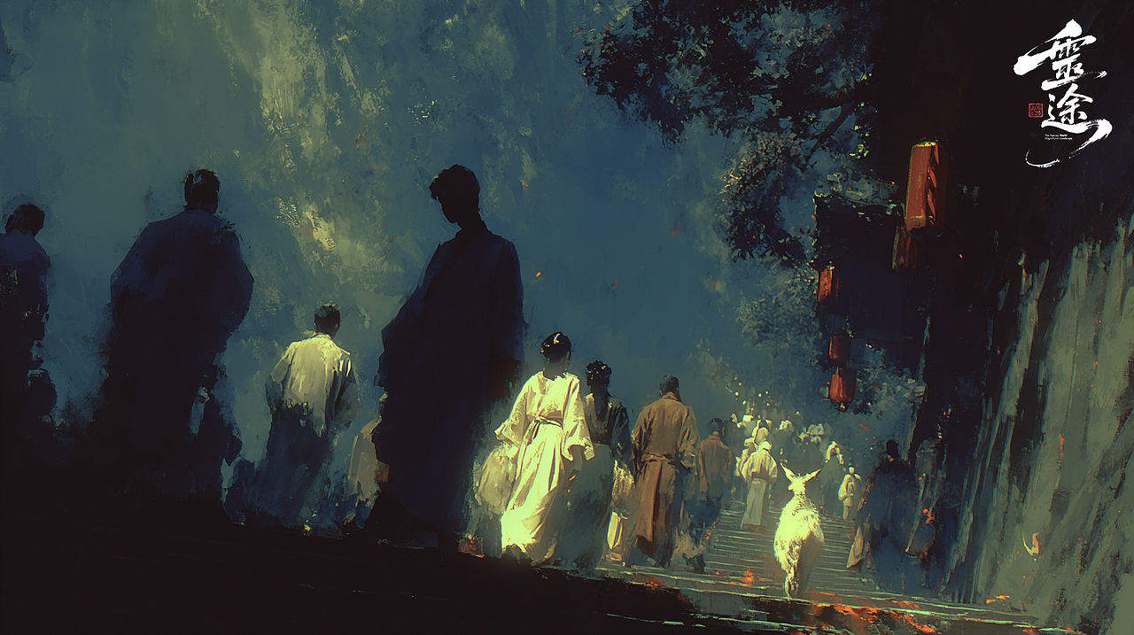 《山河幻境：灵途》游戏场景概念设计（图ZNDA1ODU4NzI4） - AI作品 - 站酷设计师Alzzzzz原创素材 - 站酷ZCOOL