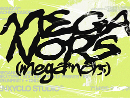 潮流街頭粗獷朋克服裝海報(bào)廣告手寫涂鴉藝術(shù)英文字體