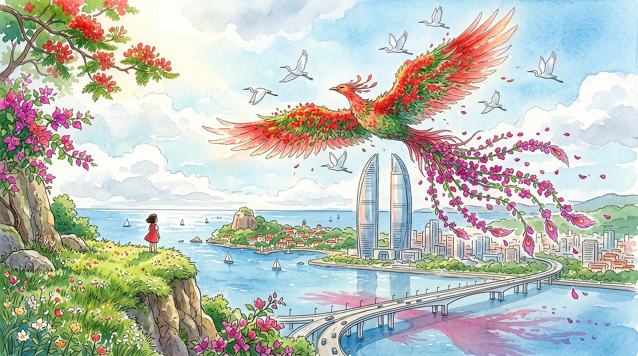 城市瑞兽·国风水彩系列 | 以东方神话守护城市（图ZNDA1ODYwMzI0） - AI作品 - 站酷设计师胡萝卜爱吃西红柿原创素材 - 站酷ZCOOL