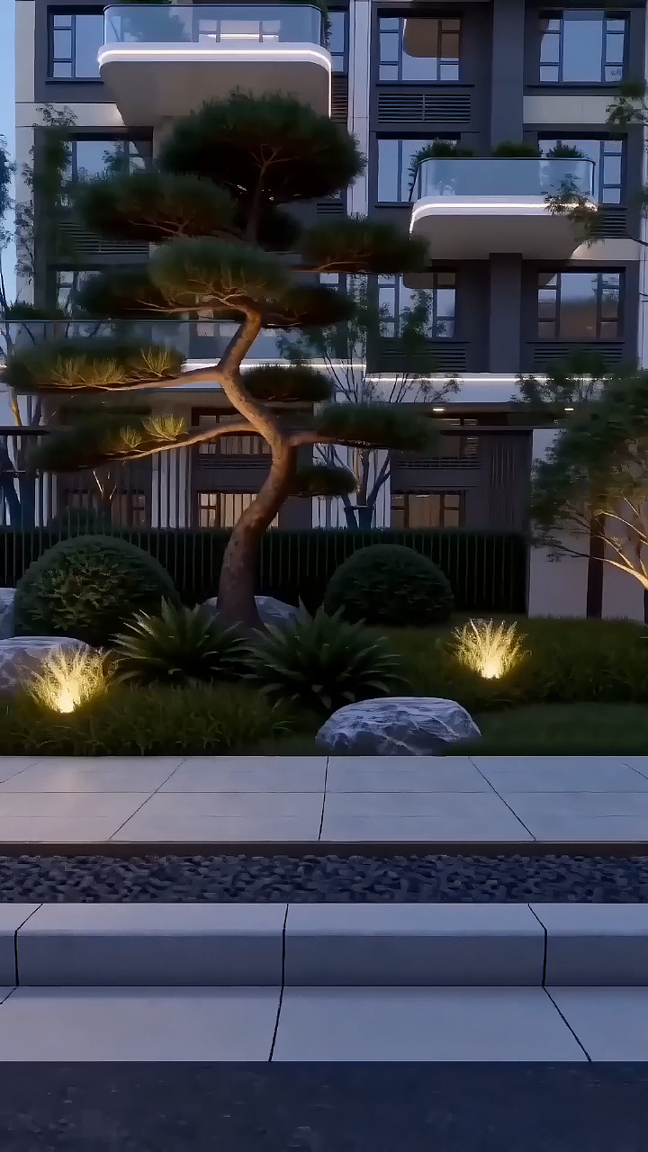 表达式商业应用案例，第四代住宅景观-光境云庭广告（图ZNDA1ODY0OTc2） - 动画/影视 - 站酷设计师表达式AIGC原创素材 - 站酷ZCOOL