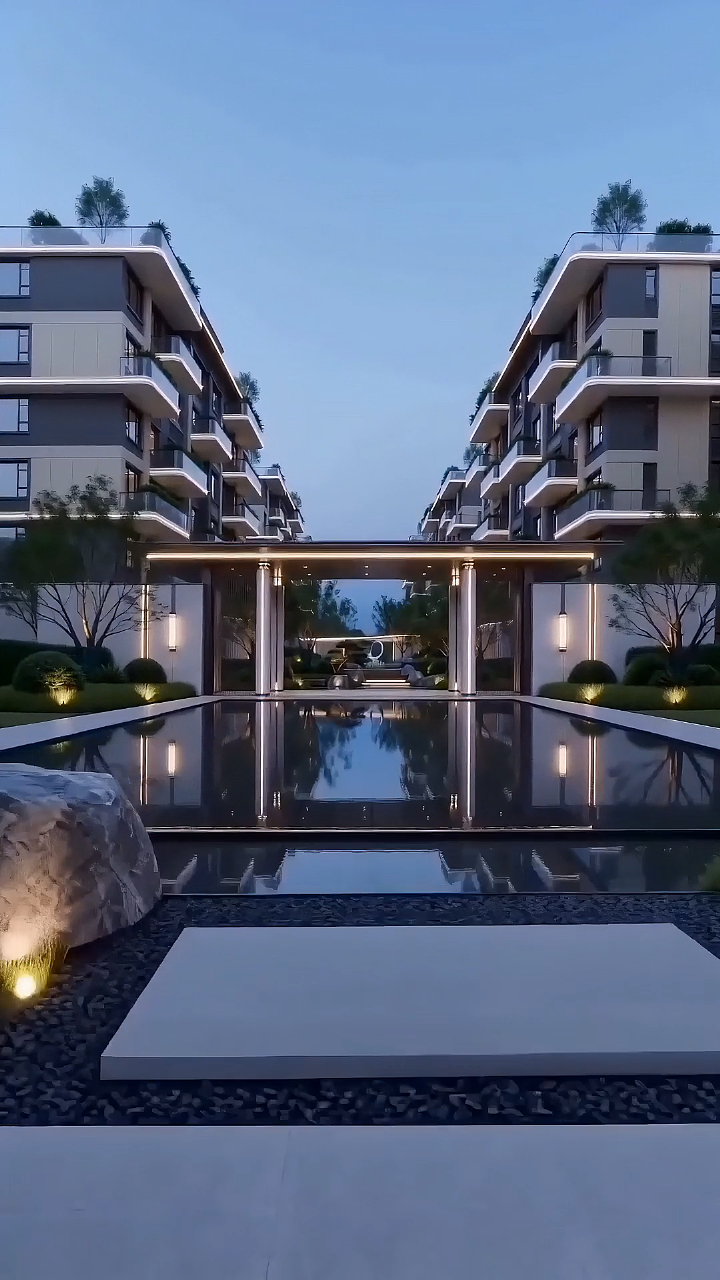 表达式商业应用案例，第四代住宅景观-光境云庭广告（图ZNDA1ODY0OTgw） - 动画/影视 - 站酷设计师表达式AIGC原创素材 - 站酷ZCOOL