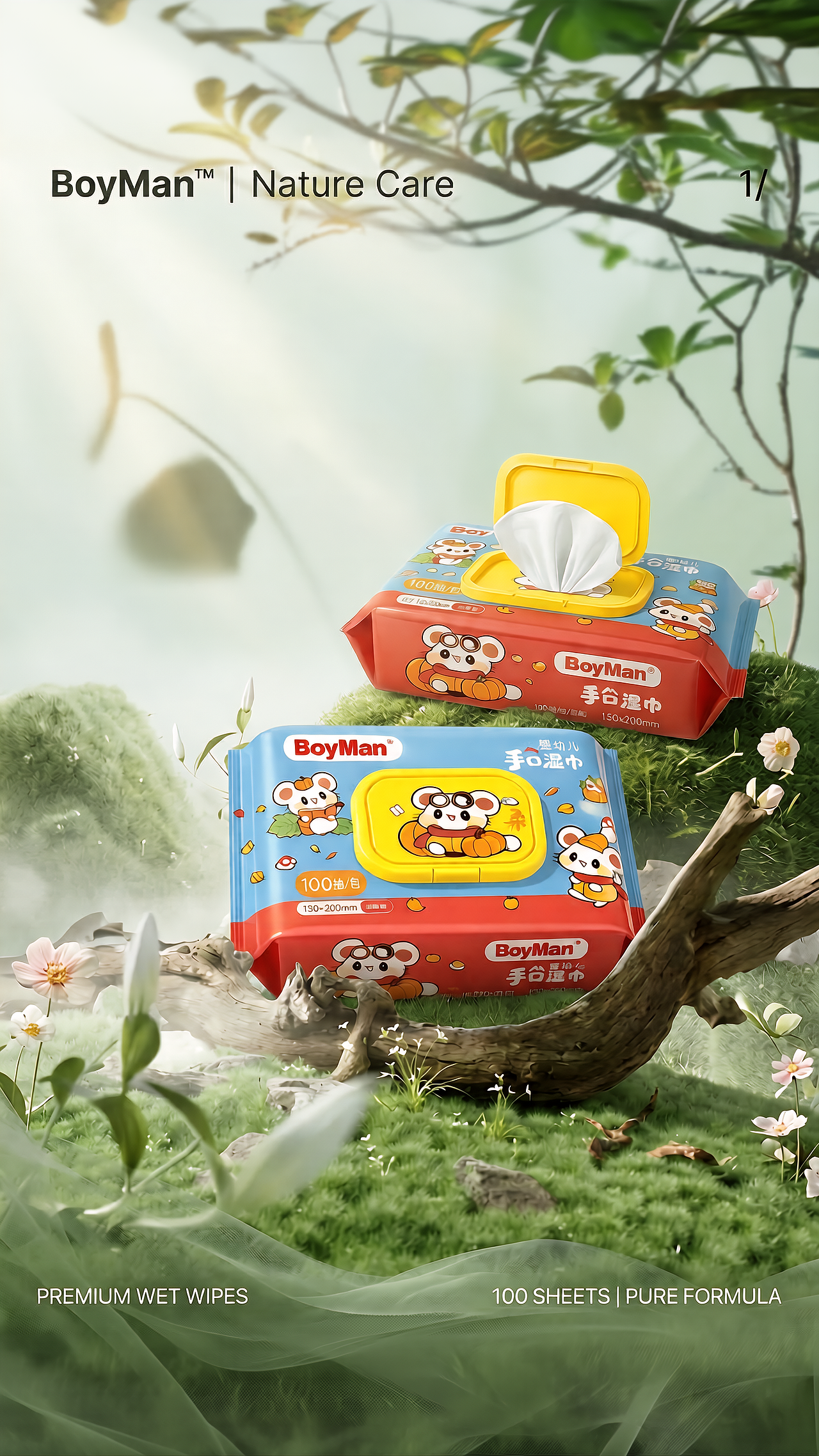 AI生成湿巾包装设计-5步法（图ZNDA1ODY2MzI0） - 包装 - 站酷设计师卢义Ai包装设计原创素材 - 站酷ZCOOL