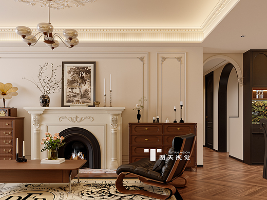 法式复古风 | 把巴黎左岸的浪漫搬进家——图天设计