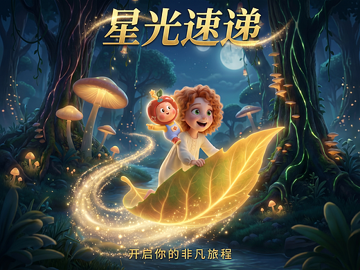 AIGC动画短片《星光速递》关于守护与童年幻想之旅