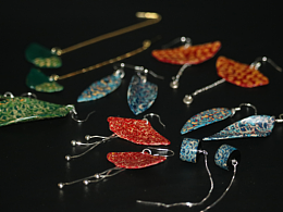 非遺新生｜大漆樹(shù)葉脫胎耳環(huán)，以葉子為胎 凝千年漆韻