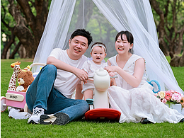 深圳中山公園親子寫真（AI換草坪）