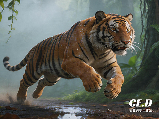 AI创意视频丨森林之王的速度