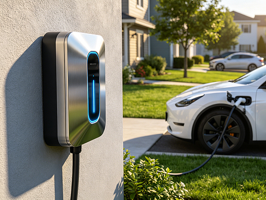 家用壁挂充电桩设计：简约实用，易量产的科技美学