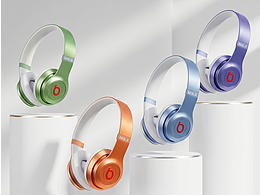 頭戴式耳機(jī)渲染圖