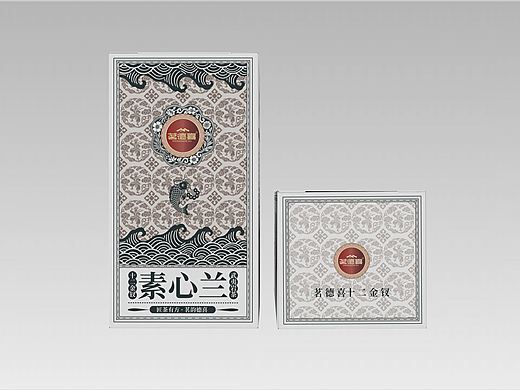 素心兰茶叶外盒包装设计