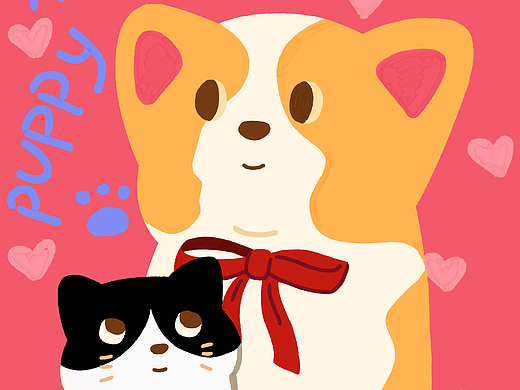 萌系小动物图案设计