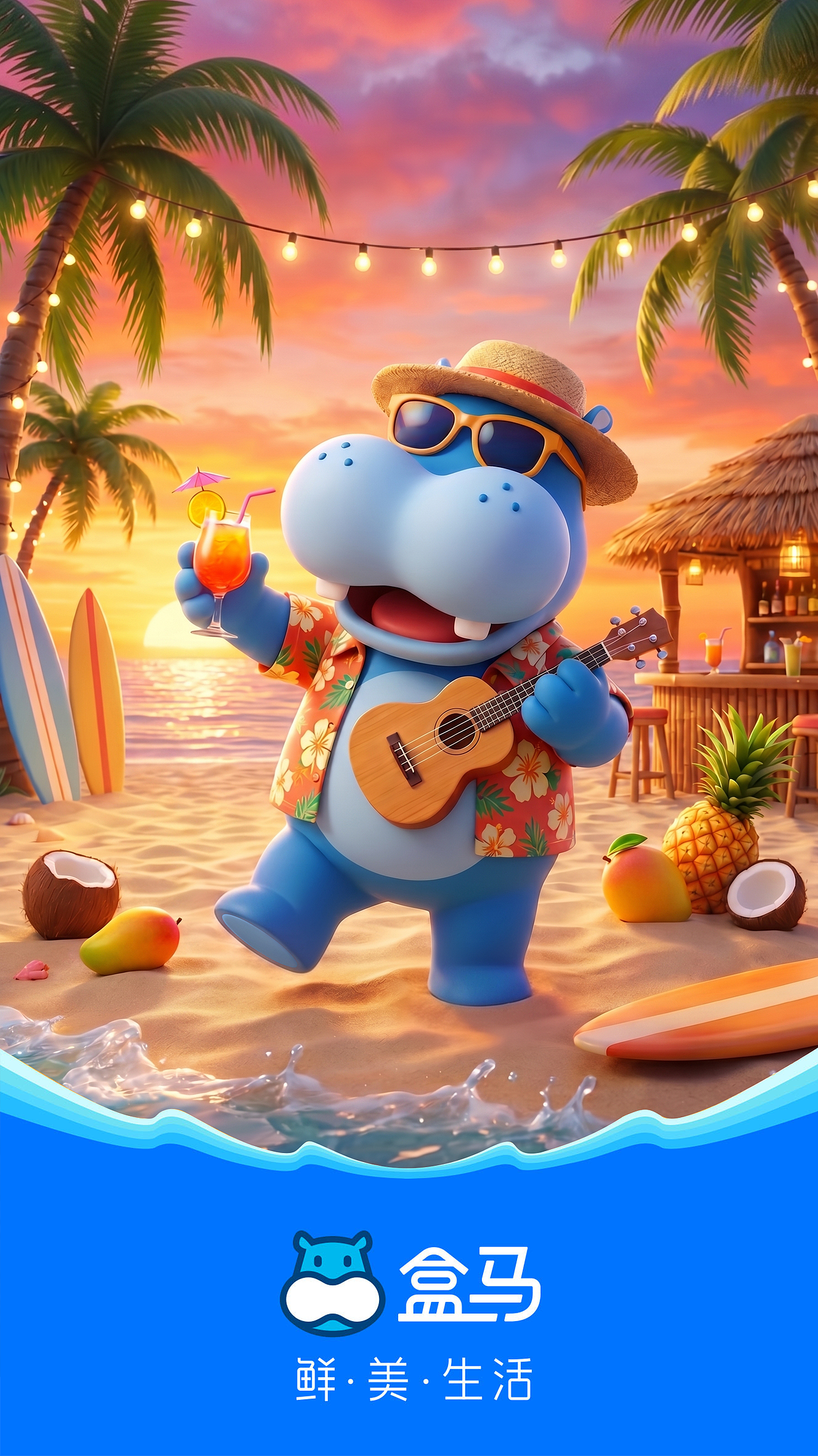 盒马海报+场景图（图ZNDA1OTEwNDk2） - 场景 - 站酷设计师白线流_原创素材 - 站酷ZCOOL