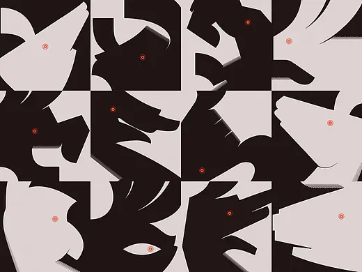 手影与十二生肖｜图形设计（首页-ZNzM0OTkzNDA=） - 平面-图案 - 站酷设计师衡象创意原创素材 - 站酷ZCOOL