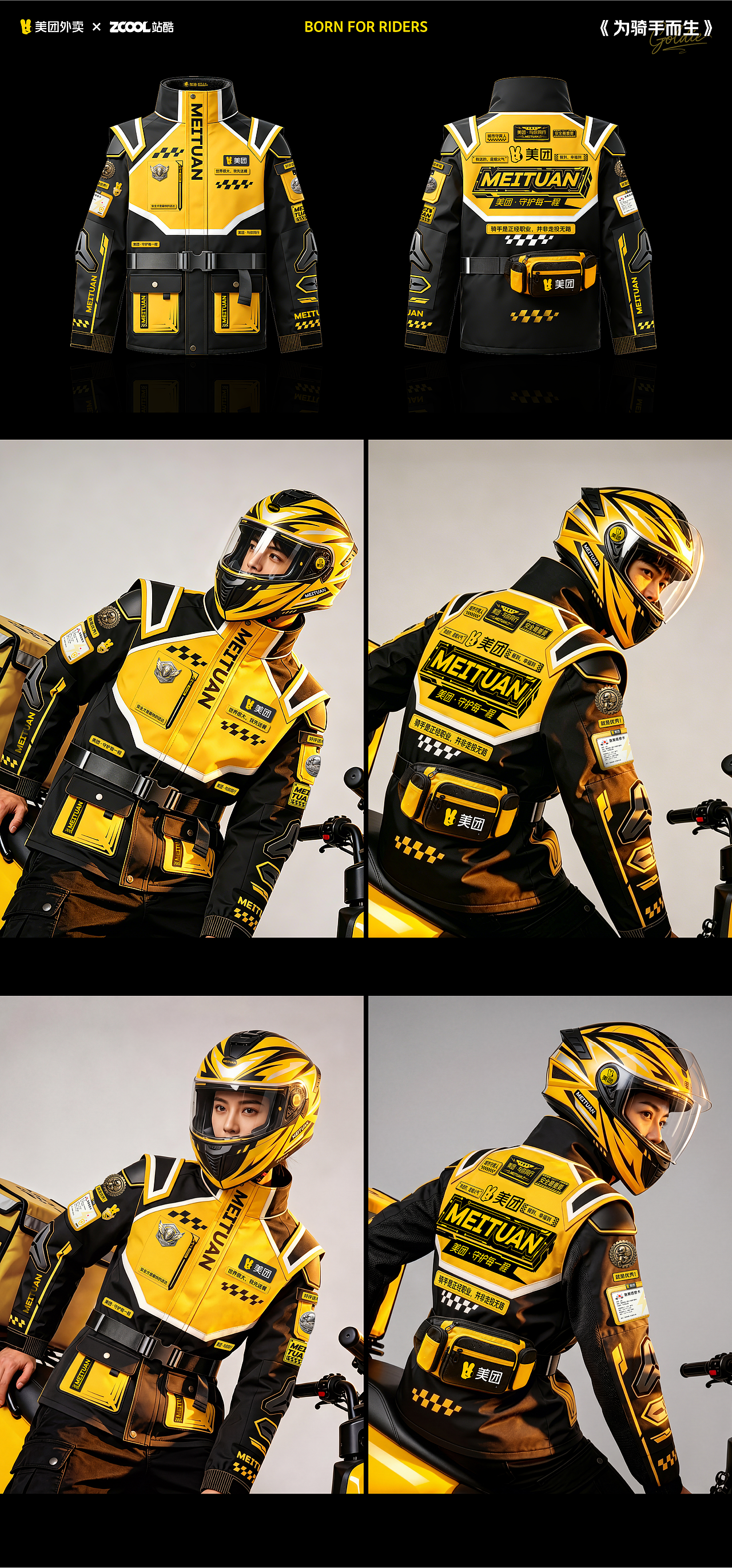 《为骑手而生》一件有温度的战袍（图ZNDA1OTEyOTMy） - 其他服装 - 站酷设计师金小暖设计原创素材 - 站酷ZCOOL