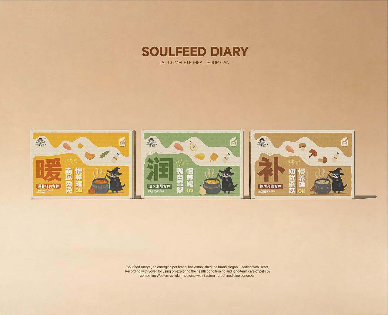 心养日记®猫主食浓汤慢养罐-包装设计（图ZNDA1OTE0ODIw） - 包装 - 站酷设计师请多关照品牌设计原创素材 - 站酷ZCOOL
