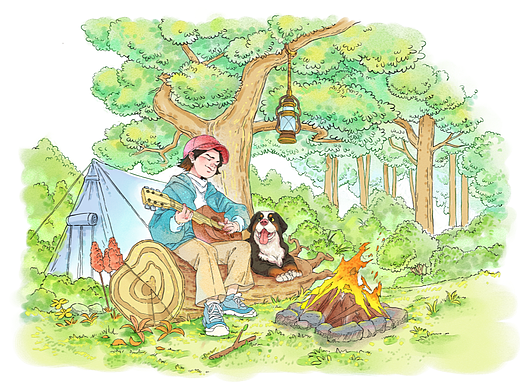 连载绘本插画·出游（每日更新01）