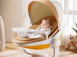 嬰兒車場景渲染