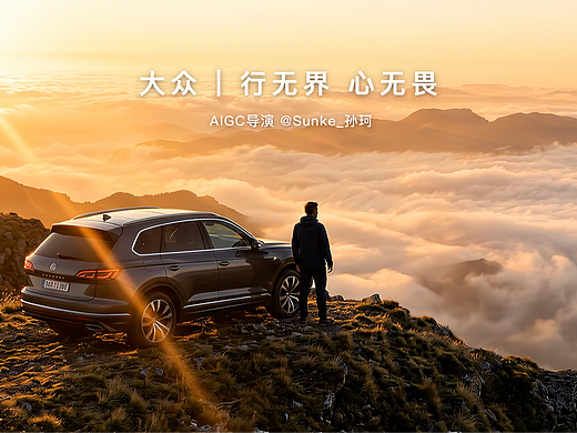 AIGC汽车创意短片 | 大众 行无界 心无畏
