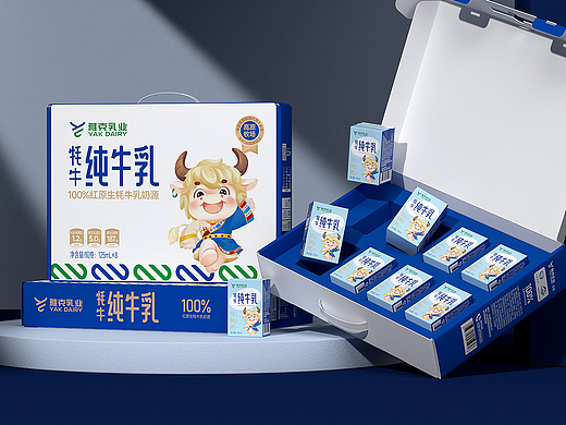 经典款牦牛纯牛乳礼盒包装