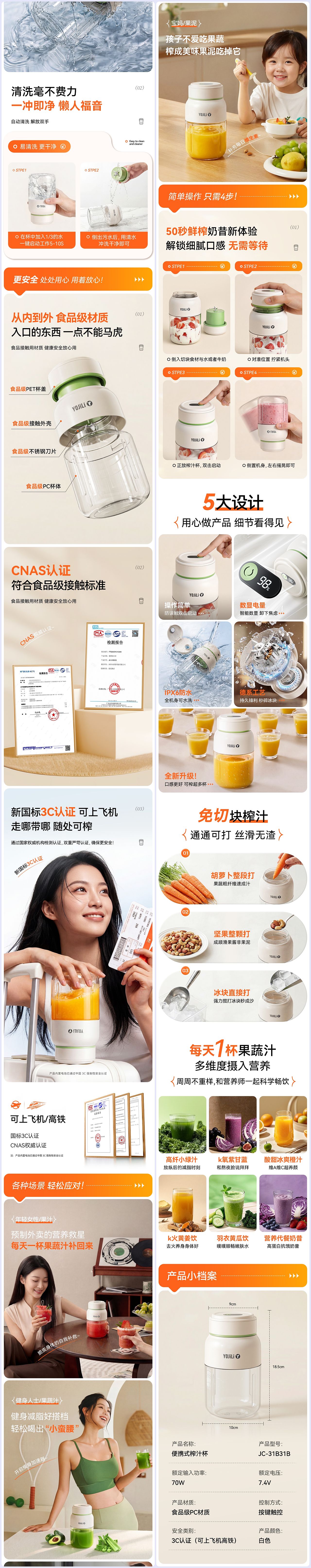 YOJILI 3月榨汁杯工作图（图ZNDA1OTIzNzQ4） - 产品 - 站酷设计师加钱哥bro原创素材 - 站酷ZCOOL