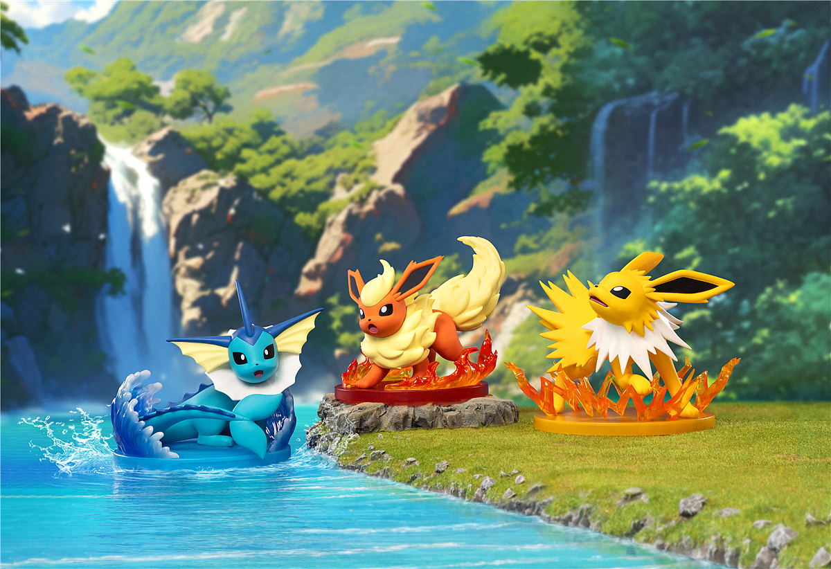 【宝可梦】水伊布/火伊布/雷伊布 手办拍摄（图ZNDA1OTMwMzky） - 产品摄影 - 站酷设计师大金毛爱挥手原创素材 - 站酷ZCOOL