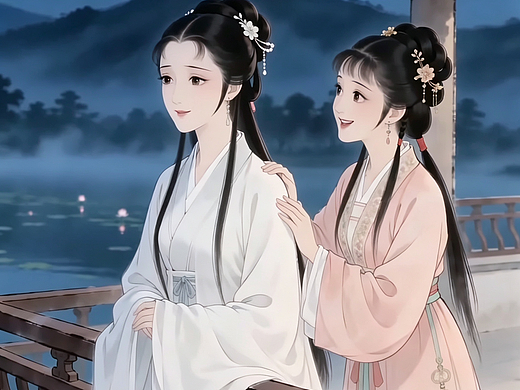 紅樓夢意象視覺化：凹晶館聯(lián)詩的清冷氛圍感創(chuàng)作（個人主頁-ZNzM1MDE0NzI=） - 短片 - 站酷設(shè)計師雪縫原創(chuàng)素材 - 站酷ZCOOL