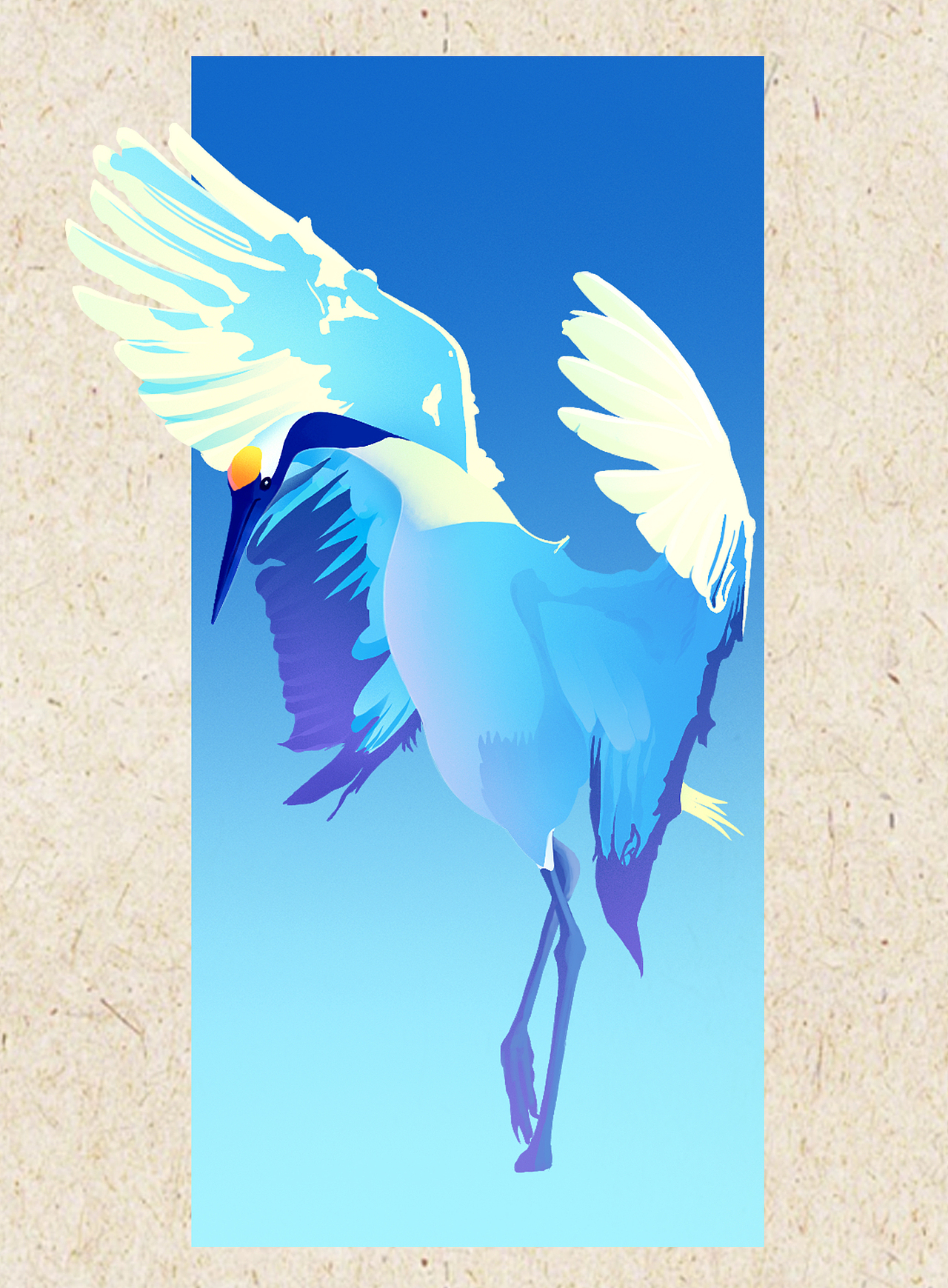 仙鹤 猫咪 插画（图ZNDA1OTMxMTA0） - 创作习作 - 站酷设计师画师易泽原创素材 - 站酷ZCOOL