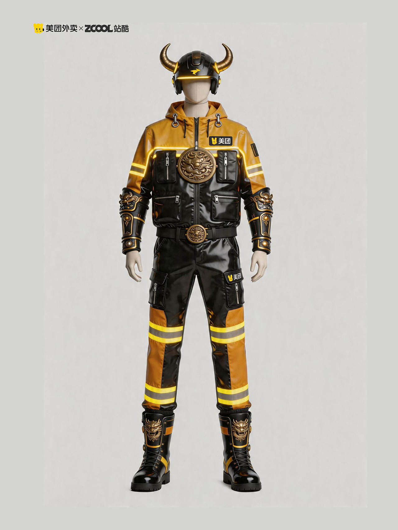 赛博古风 · 都市战神(图ZNDA1OTMzMDMy) - AI作品 - 站酷设计师知名退堂鼓设计师原创素材 - 站酷ZCOOL