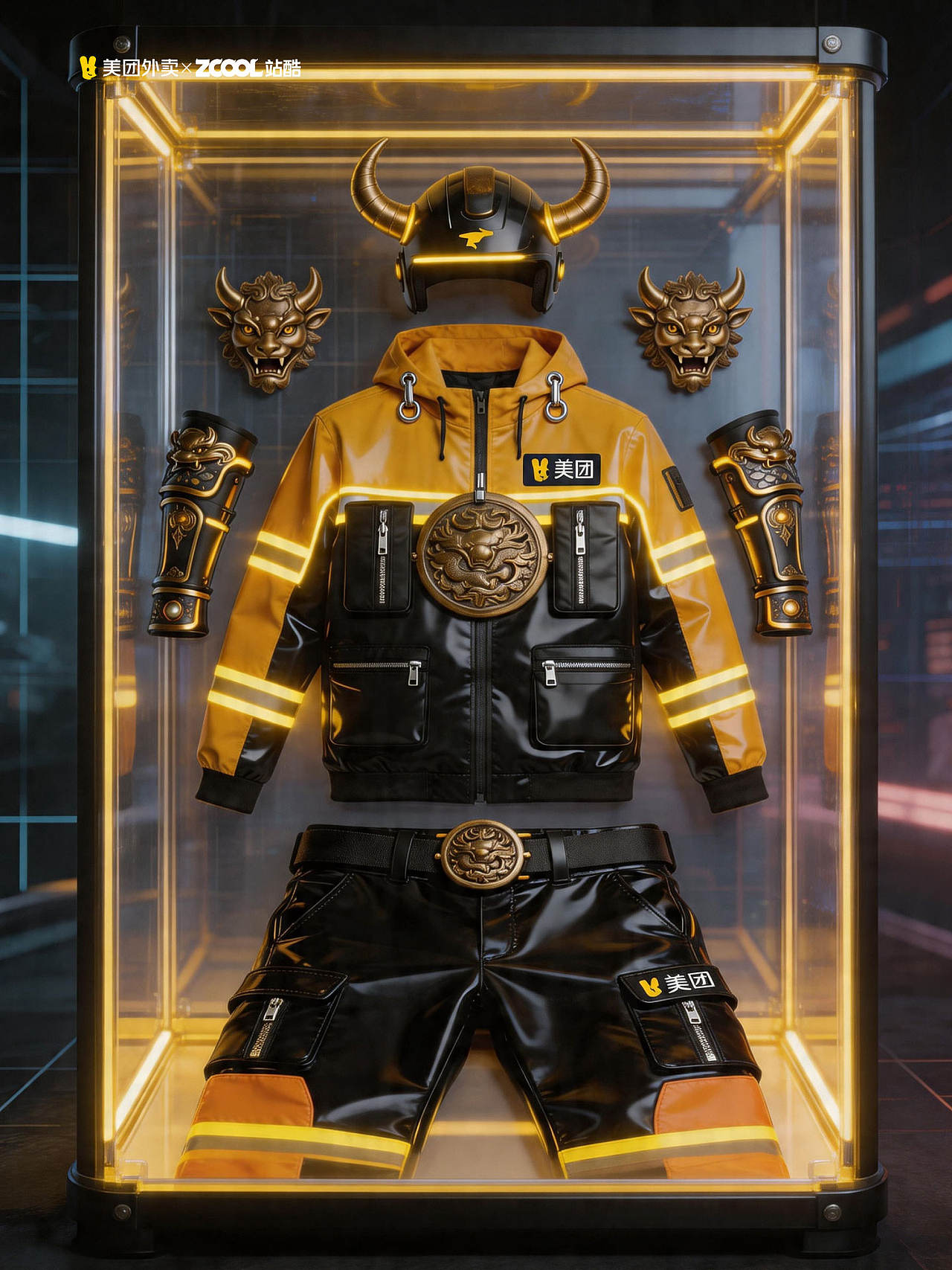 赛博古风 · 都市战神(图ZNDA1OTMzMDQ0) - AI作品 - 站酷设计师知名退堂鼓设计师原创素材 - 站酷ZCOOL