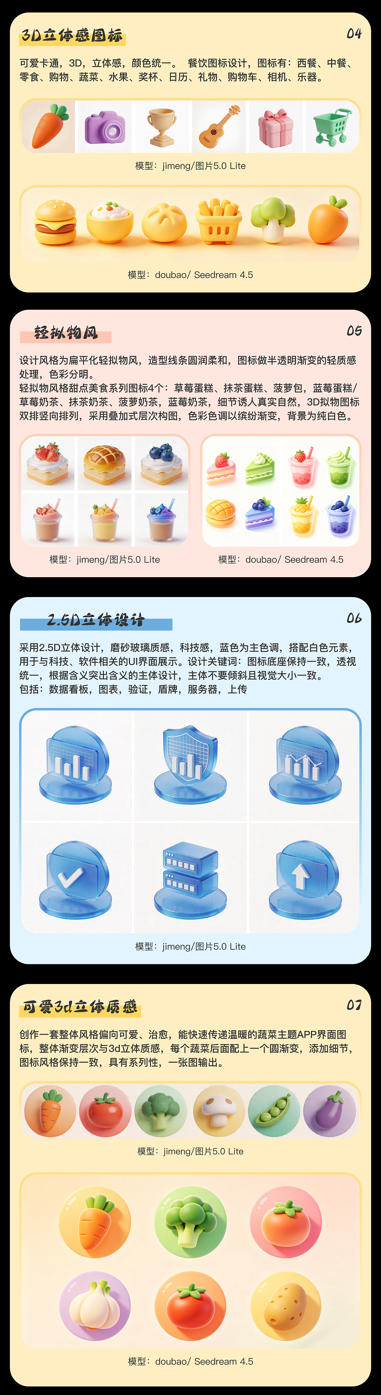 AIGC多风格图标合集｜20+视觉风格全链路设计实战（图ZNDA1OTU1NjEy） - 图标 - 站酷设计师边缘糖果化原创素材 - 站酷ZCOOL