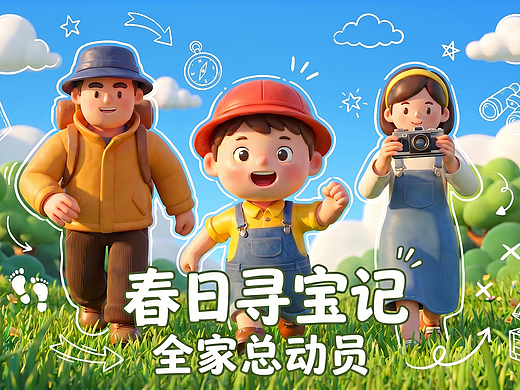 《春日寻宝记·全家总动员》 | 3D亲子治愈动画短片