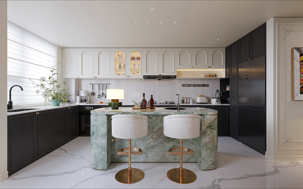 法式客餐厅效果图表现（图ZNDA1OTczMzIw） - 家装设计 - 站酷设计师王彤ing原创素材 - 站酷ZCOOL