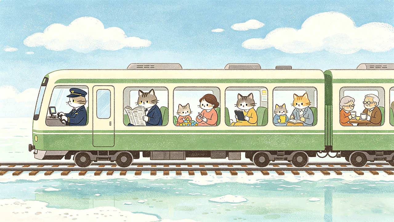 儿童插画 | 坐着绿皮火车去旅行（图ZNDA1OTc5Nzgw） - 儿童插画 - 站酷设计师喂鱼喂原创素材 - 站酷ZCOOL