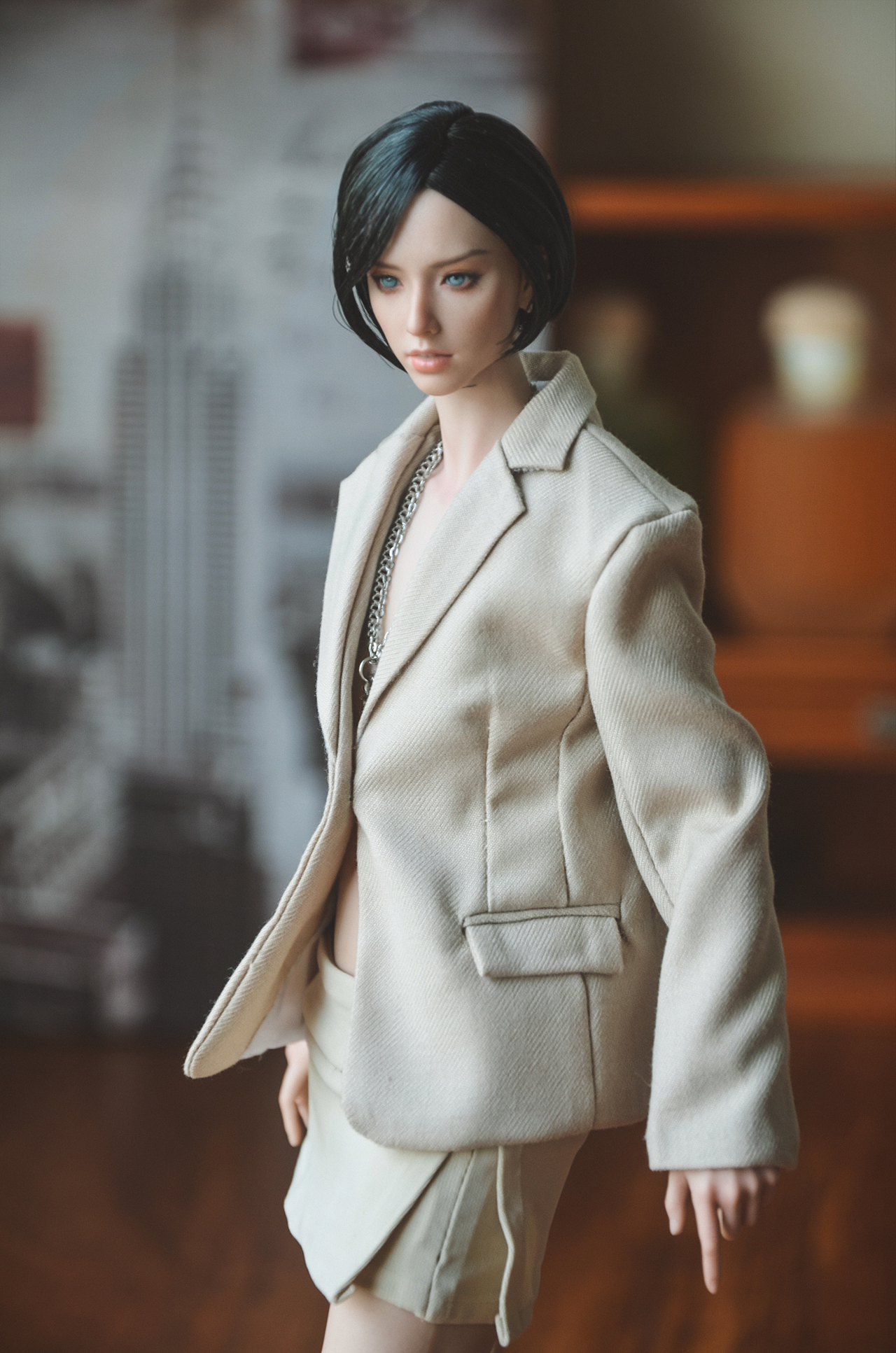 给女人偶剪了短发，穿上西装能有多帅？（图ZNDA1OTgwNDE2） - 手办/模玩 - 站酷设计师Solin孙师唬原创素材 - 站酷ZCOOL