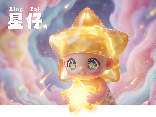 XGX丨跌跌撞撞的治愈星：原创潮玩IP“星仔XINGZAI”