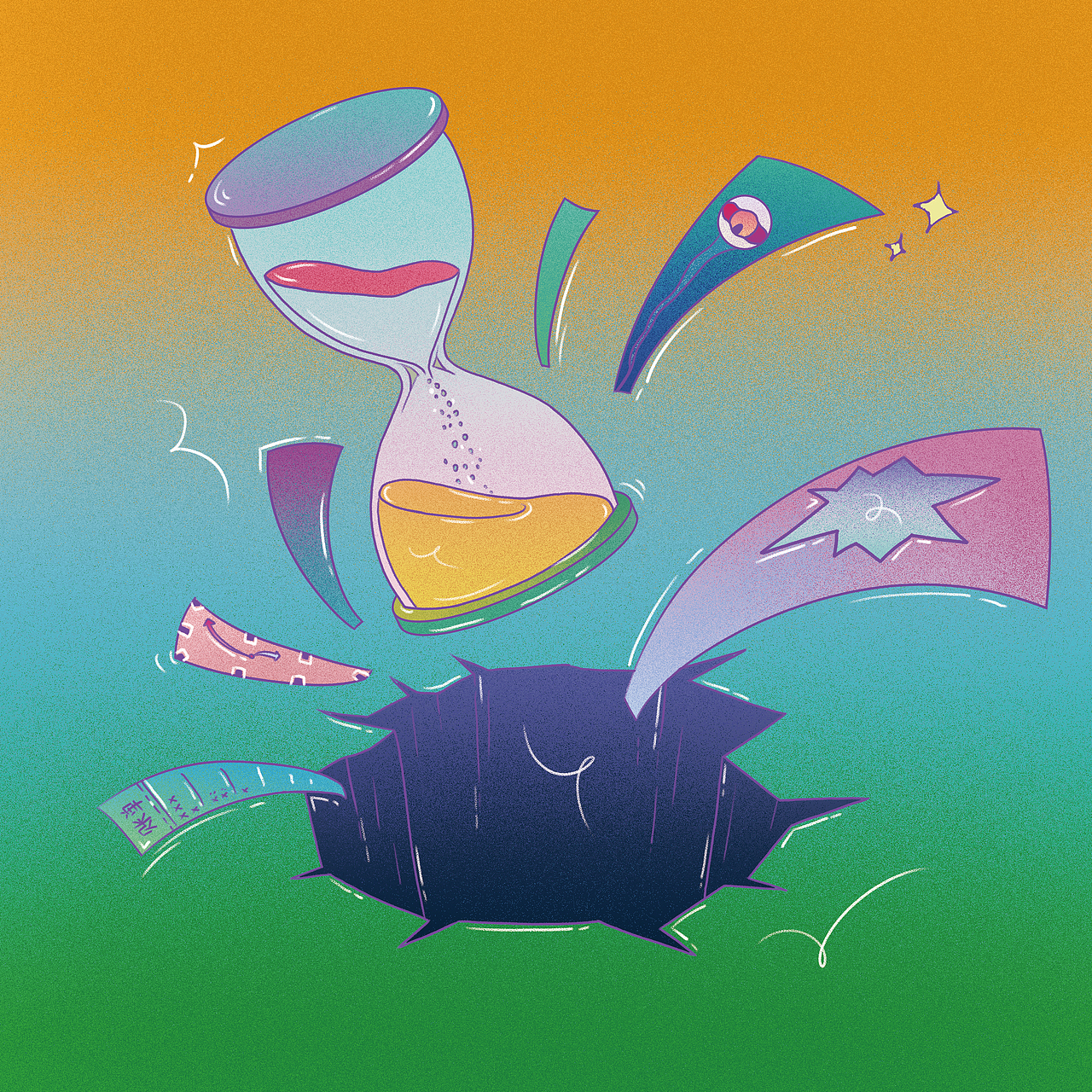 遇见未来（图ZNDA1OTkyNDM2） - 商业插画 - 站酷设计师Z817806529原创素材 - 站酷ZCOOL