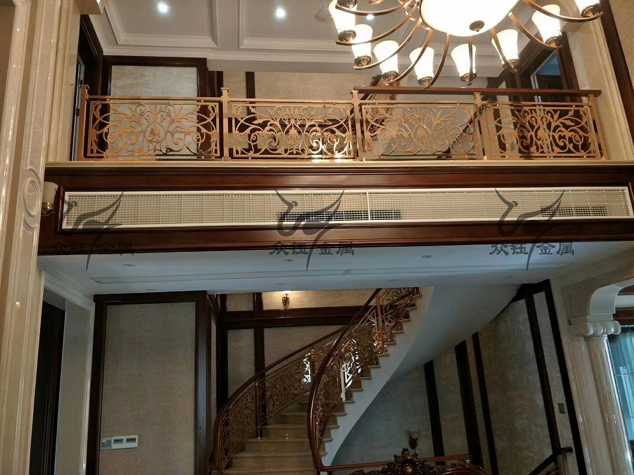 别墅楼梯铝板雕花护栏 全国测量安装（图ZNDA1OTkzMDQ4） - 其他工业/产品 - 站酷设计师艺术金属原创素材 - 站酷ZCOOL
