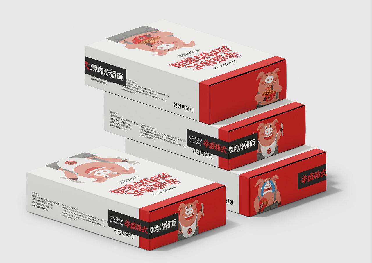 辛盛韩式烧肉炸酱面品牌形象及IP全案策划定位上海因心（图ZNDA1OTkzMzY4） - 品牌 - 站酷设计师INHEART上海因心原创素材 - 站酷ZCOOL