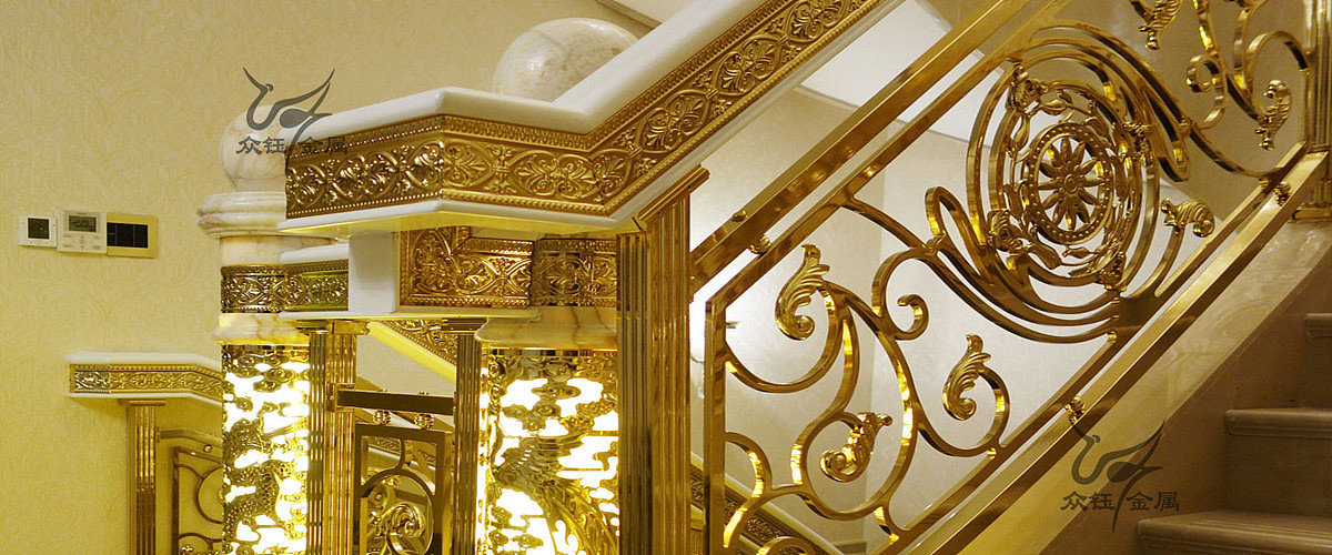 别墅室内装饰铝板雕花楼梯护栏 这样设计好看（图ZNDA1OTk0MzUy） - 其他工业/产品 - 站酷设计师艺术金属原创素材 - 站酷ZCOOL
